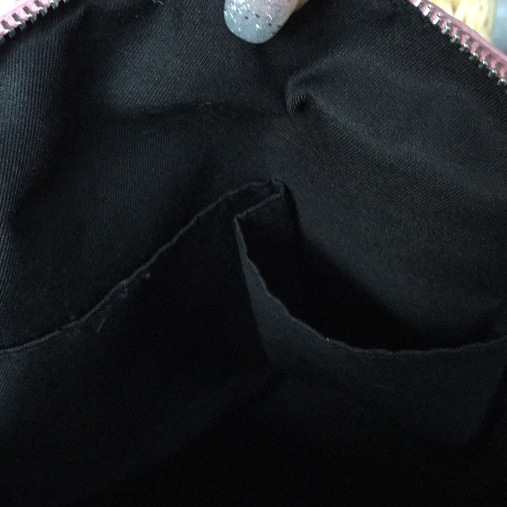 💕YRU Pink Fuzzy Heart Glitter Backpack - Picture 6 of 8
